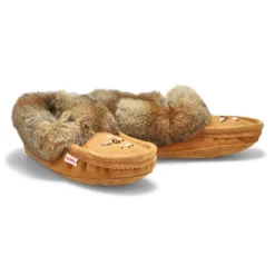 Womens 677 L Rabbit Fur Moccasin - Mocha -Softmoc https3A2F2Fwww.softmoc.com2FItems2Fimages2F6772520L XX4.jpg 640x