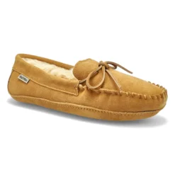Mens Ace Fur Lined Moccasin - Chestnut