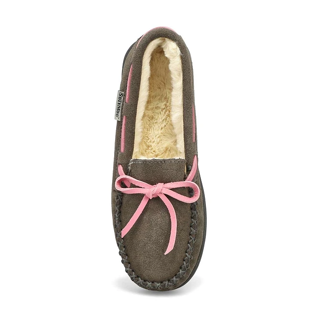 Girls Bali Jr Ballerina Moccasin - Grey 2 Girls Bali Jr Ballerina Moccasin - Grey - Image 2