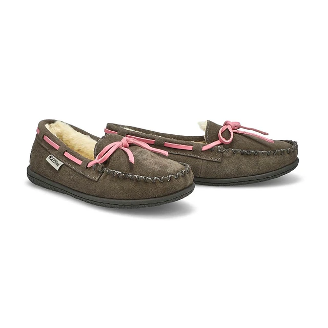 Girls Bali Jr Ballerina Moccasin - Grey 4 Girls Bali Jr Ballerina Moccasin - Grey - Image 4