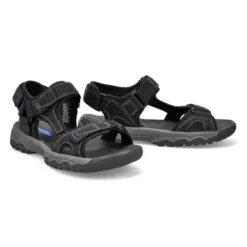 Mens Barney Sandal - Black -Softmoc https3A2F2Fwww.softmoc.com2FItems2Fimages2FBARNEY BLK XX4.jpg 640x