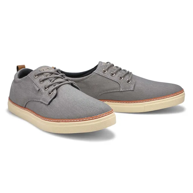 Mens Beasley Canvas Casual Oxford - Light Grey 4 Mens Beasley Canvas Casual Oxford - Light Grey - Image 4