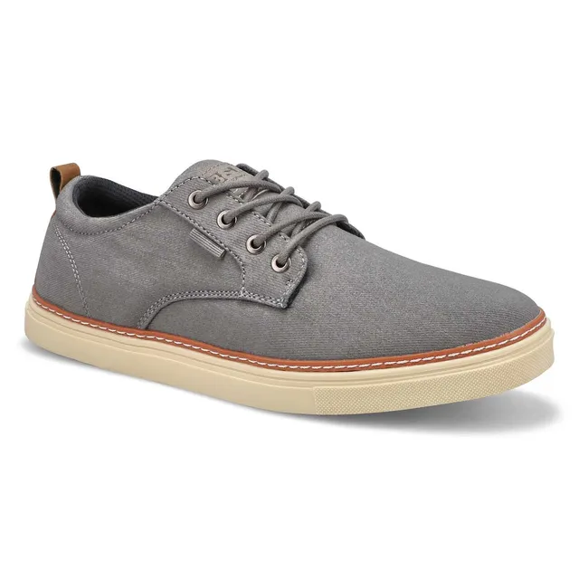 Mens Beasley Canvas Casual Oxford - Light Grey 1 Mens Beasley Canvas Casual Oxford - Light Grey