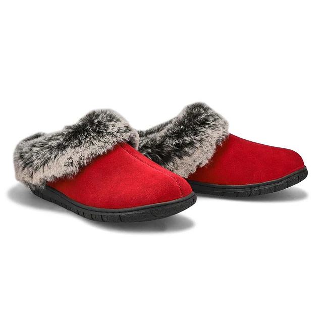 Womens Beth Open Back Slipper - Burgundy 4 Womens Beth Open Back Slipper - Burgundy - Image 4