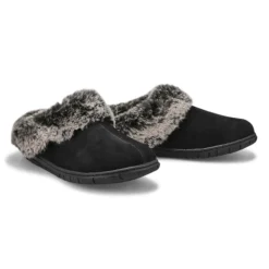 Womens Beth Open Back Slipper - Black -Softmoc https3A2F2Fwww.softmoc.com2FItems2Fimages2FBETH BLK XX4.jpg 640x