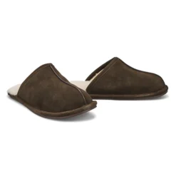 Mens Cadel 2 Open Back Slipper - Brown -Softmoc https3A2F2Fwww.softmoc.com2FItems2Fimages2FCADEL2 BRN XX4.jpg 640x