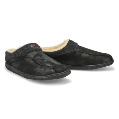 Mens Cameron 2 Open Back Slipper - Black -Softmoc https3A2F2Fwww.softmoc.com2FItems2Fimages2FCAMERON2 BLK XX4.jpg 640x