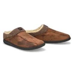 Mens Cameron 2 Open Back Slipper - Brown -Softmoc https3A2F2Fwww.softmoc.com2FItems2Fimages2FCAMERON2 BRN XX4.jpg 640x