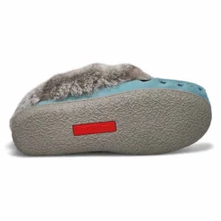 Womens Cute 5 Rabbit Fur Moccasin - Blue -Softmoc https3A2F2Fwww.softmoc.com2FItems2Fimages2FCUTE5 BLU XX3.jpg 640x