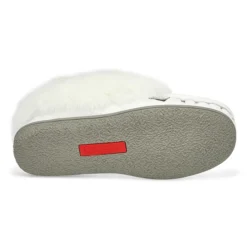 Womens Cute 5 Leather Rabbit Fur Moccasin - White -Softmoc https3A2F2Fwww.softmoc.com2FItems2Fimages2FCUTE5 L WHT XX3.jpg 640x