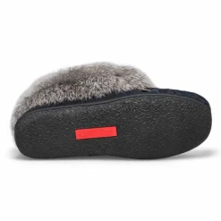 Womens Cute 5 Rabbit Fur Moccasin - Navy -Softmoc https3A2F2Fwww.softmoc.com2FItems2Fimages2FCUTE5 NVY XX3.jpg 640x