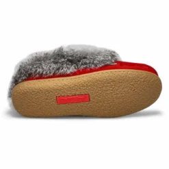 Ladies Cute 5 Rabbit Fur Moccasin- Red 6 Ladies Cute 5 Rabbit Fur Moccasin- Red -Softmoc https3A2F2Fwww.softmoc.com2FItems2Fimages2FCUTE5 RED XX3.jpg 640x