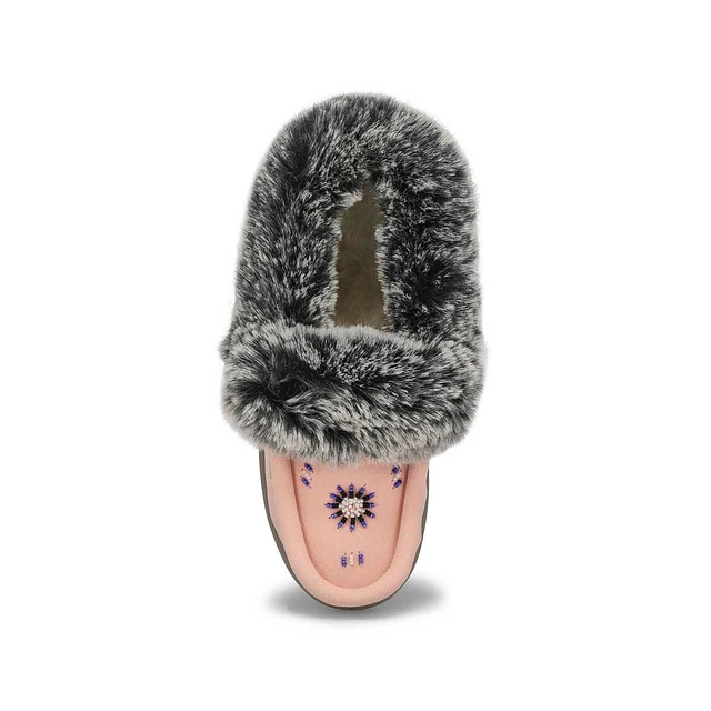 Womens Cute 5 V3 Faux Fur Vegan Moc - Pink 2 Womens Cute 5 V3 Faux Fur Vegan Moc - Pink - Image 2