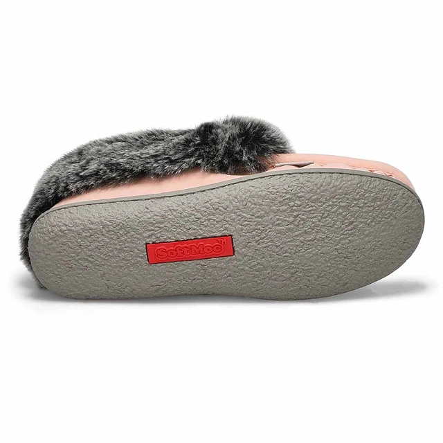 Womens Cute 5 V3 Faux Fur Vegan Moc - Pink 3 Womens Cute 5 V3 Faux Fur Vegan Moc - Pink - Image 3