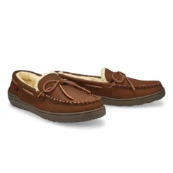 Mens Danny Lined Moccasin -Crazyhorse Leather/Brn 7 Mens Danny Lined Moccasin -Crazyhorse Leather/Brn -Softmoc https3A2F2Fwww.softmoc.com2FItems2Fimages2FDANNY LND BRNCRZ XX4.jpg 640x