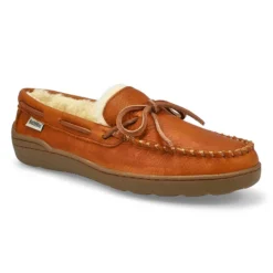 Mens Danny Lined Moccasin - Cashew