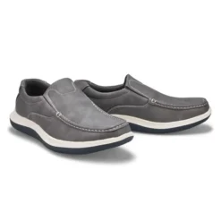 Mens Drill Slip On Casual Shoe - Grey -Softmoc https3A2F2Fwww.softmoc.com2FItems2Fimages2FDRILL GRY XX4.jpg 640x