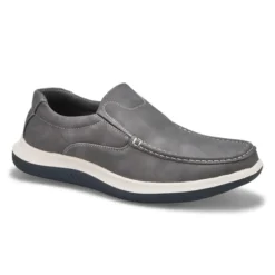 Mens Drill Slip On Casual Shoe - Grey