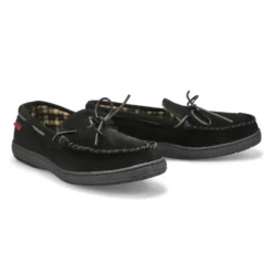 Mens Dusk II Memory Foam Moccasin - Black -Softmoc https3A2F2Fwww.softmoc.com2FItems2Fimages2FDUSK II BLK XX4.jpg 640x