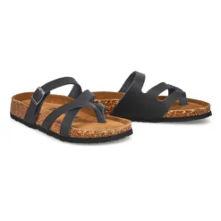 Womens Elanor Thong Sandal - Black 7 Womens Elanor Thong Sandal - Black -Softmoc https3A2F2Fwww.softmoc.com2FItems2Fimages2FELANOR BLK XX4.jpg 640x
