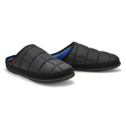 Mens Falcon Open Back Slipper - Black -Softmoc https3A2F2Fwww.softmoc.com2FItems2Fimages2FFALCON BLK XX4.jpg 640x