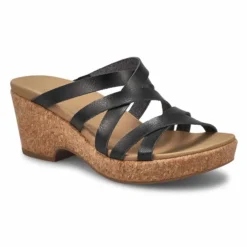 Womens Hillary Wedge Sandal - Black