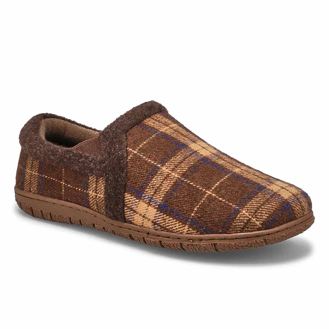 Mens Jacob Memory Foam Slipper - Taupe 1 Mens Jacob Memory Foam Slipper - Taupe