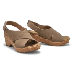 Womens Julie Wedge Sandal - Taupe -Softmoc https3A2F2Fwww.softmoc.com2FItems2Fimages2FJULIE TPE XX4.jpg 640x