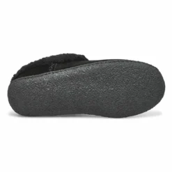 Womens Jupiter Open Back Slipper - Black/Black -Softmoc https3A2F2Fwww.softmoc.com2FItems2Fimages2FJUPITER BKBK XX3.jpg 640x