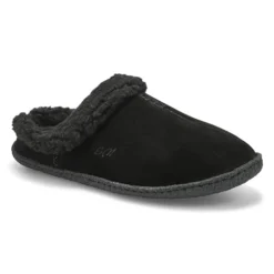 Womens Jupiter Open Back Slipper - Black/Black