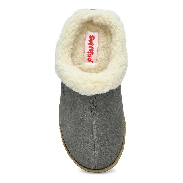 Womens Jupiter Open Back Slipper - Grey 2 Womens Jupiter Open Back Slipper - Grey - Image 2