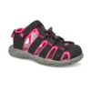 Girls Kayla Fisherman Sandal - Black/Pink