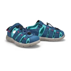 Girls Kayla Fisherman Sandal - Navy Turquoise -Softmoc https3A2F2Fwww.softmoc.com2FItems2Fimages2FKAYLA NVYTRQ XX4.jpg 640x