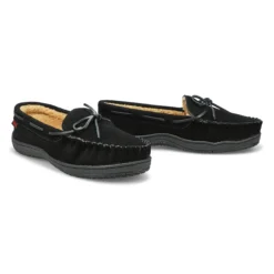 Mens Louie Lined Suede Moccasin - Black 7 Mens Louie Lined Suede Moccasin - Black -Softmoc https3A2F2Fwww.softmoc.com2FItems2Fimages2FLOUIE BLK XX4.jpg 640x