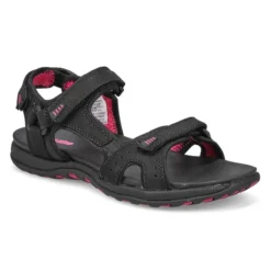 Womens Lucinda Sandal - Black/Fuchsia