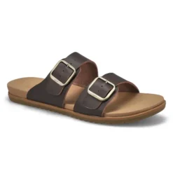 Womens Mandy Slide Sandal - Dark Brown