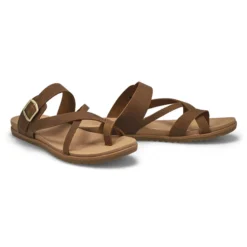 Womens Miya Toe Loop Sandal - Brown -Softmoc https3A2F2Fwww.softmoc.com2FItems2Fimages2FMIYA BRNCRZ XX4.jpg 640x