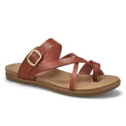 Womens Miya Toe Loop Sandal- Cognac