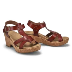 Womens Paola Wedge Sandal - Antique Chestnut -Softmoc https3A2F2Fwww.softmoc.com2FItems2Fimages2FPAOLA DKCHS XX4.jpg 640x