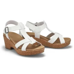 Womens Paola Wedge Sandal- White -Softmoc https3A2F2Fwww.softmoc.com2FItems2Fimages2FPAOLA WHT XX4.jpg 640x