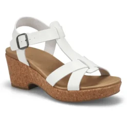 Womens Paola Wedge Sandal- White