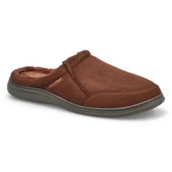 Mens Polar II Open Back Slipper -Brown