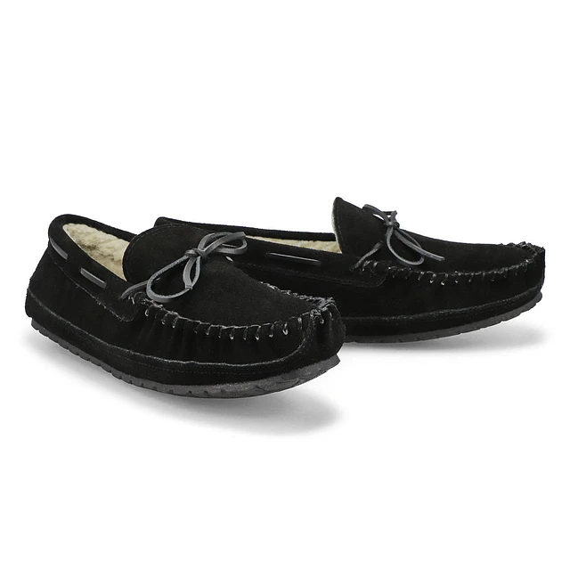 Mens Preston Memory Foam Moccasin - Black 4 Mens Preston Memory Foam Moccasin - Black - Image 4