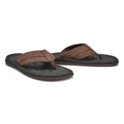 Mens Roland 2 Thong Sandal - Brown -Softmoc https3A2F2Fwww.softmoc.com2FItems2Fimages2FROLAND2 BRN XX4.jpg 640x