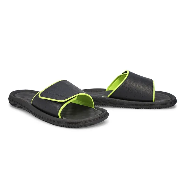 Mens Rory Slide Sandal - Black/Lime 4 Mens Rory Slide Sandal - Black/Lime - Image 4