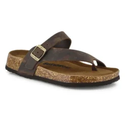 Womens Sabrina Memory Foam Sandal - Brown