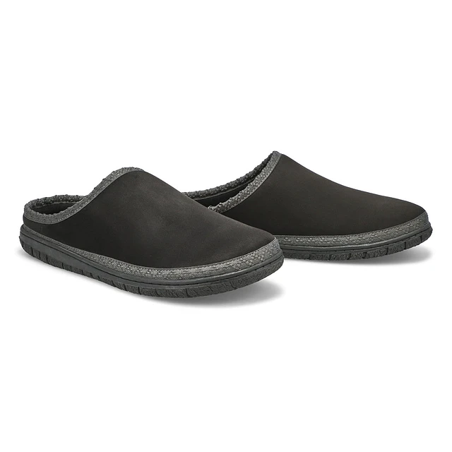 Mens Saturn Memory Foam Slipper - Black 4 Mens Saturn Memory Foam Slipper - Black - Image 4