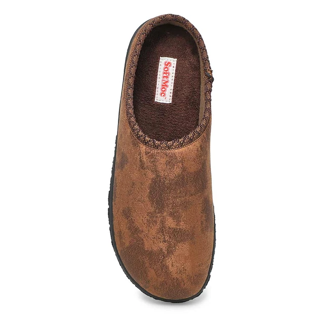 Mens Saturn Memory Foam Slipper - Brown 2 Mens Saturn Memory Foam Slipper - Brown - Image 2