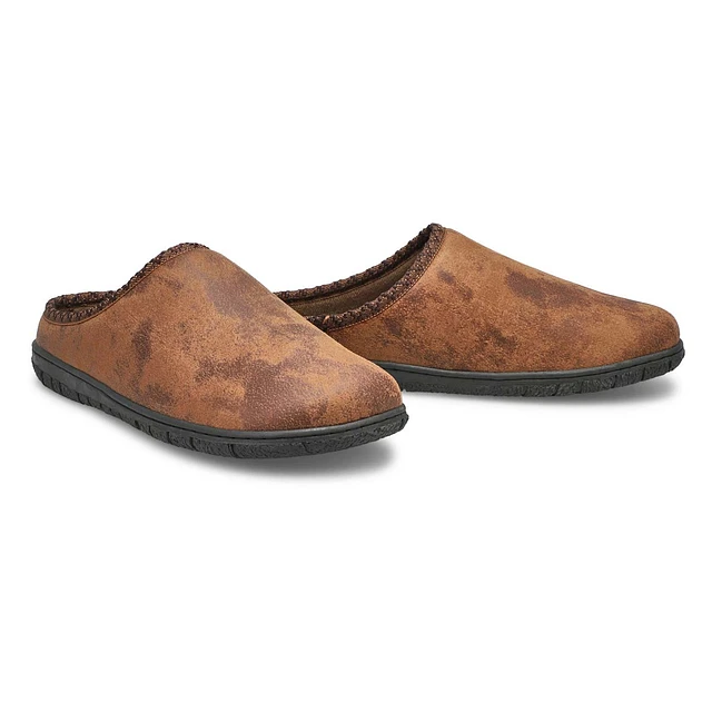 Mens Saturn Memory Foam Slipper - Brown 4 Mens Saturn Memory Foam Slipper - Brown - Image 4