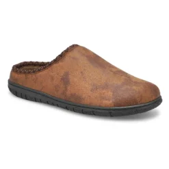 Mens Saturn Memory Foam Slipper - Brown